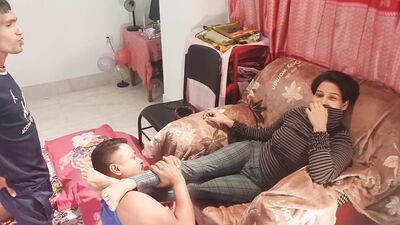facial for sweet step-sister threesome sex Bengali A girl two boys