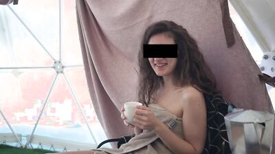 Stepsister loves my cum after shower! Can she refuse?
