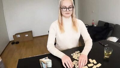 Playing Domino With bored stepsister