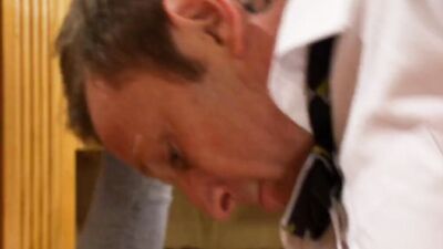 Bright red haired stepdaughter prefers to fuck her stepdad to learning