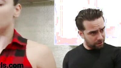 Cute StepSis (Paisley Bennett) Eats Her StepBrother's Ass And Rides Him