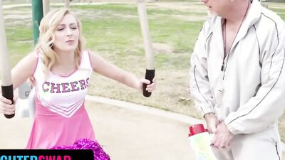 Daughter Swap - Naughty Teen Seduces Her Bestfriends Dad By Giving Him A Peak Of Her Wet Pussy