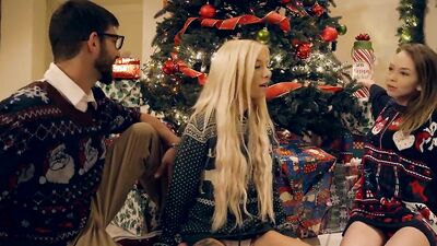 My Family Pies - Horny Sisters get StepBrothers Cock for Xmas