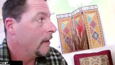 Alison Rey Asked Dad To Give Her Some Blowjob Lesson