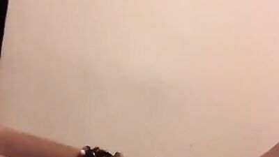 Giving daddy a hand job before bed