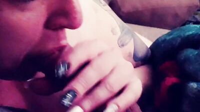 stepmom fingers herself & swallows my cum