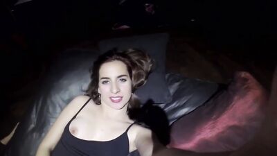 Hot stepsister in knee socks does some teasing