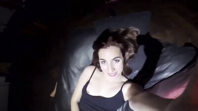 Hot stepsister in knee socks does some teasing
