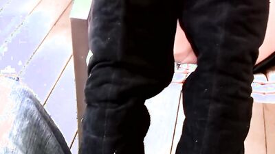 Busty stepsister gives a fantastic footjob on cam