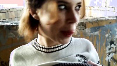 Busty stepsister gets shagged in the hood