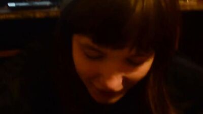Stepdad shoves a dick into her mouth