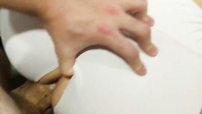 Naughty Step Sis Rides Big Dick in Her Yoga Pants Before Getting Creampied