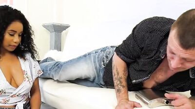 Jenna Foxx Fucks Her Stepdad To Help Him With His Hard Cock