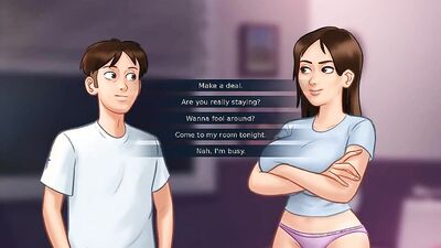 Summertime Saga: Stepbrother Invites His Stepsister For Sex In His Room - Ep 141