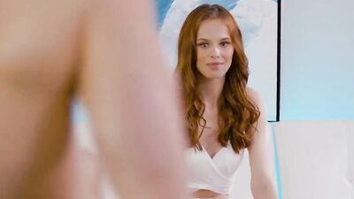 Sexy Ginger Has A Step-Family Threesome