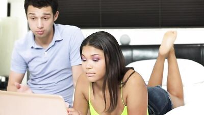 Tutor has College Girl's Back for Study & Sex