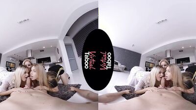Family Foursome Is Awesome! - Georgie Lyall & Alecia Fox & Lika Star VR