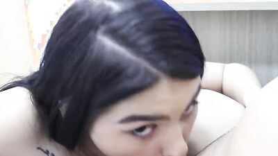 MY BUSTY STEPMOM CAUGHT ME WANKING AND I FUCK WITH HER
