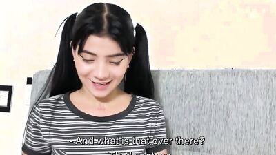 Latina Teenager Asks Her Stepbrother For His Cock