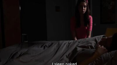 SISPORN. Guy Wakes Up And Shoves Boner Into Stepsisters Tight Pussy