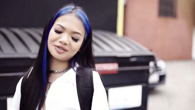 Hot asian bully fucks lesbian college girl