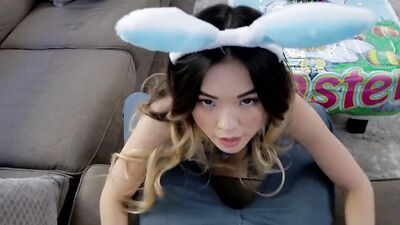 Lulu Chu goes Full-Bunny on Stepbrother's Dong
