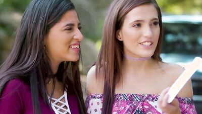Lesbian Couple Tempted by Gorgeous Masseuse