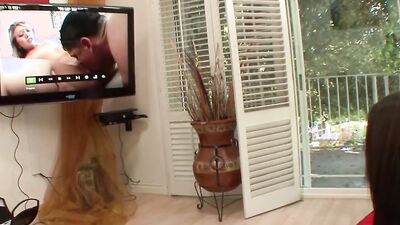 Brunette schoolgirl has some nasty fantasies