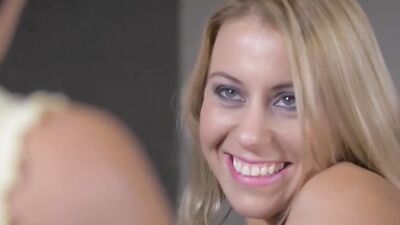 Steamy threesome with Nikky Thorne and Alyssia Kent and the luckiest man alive