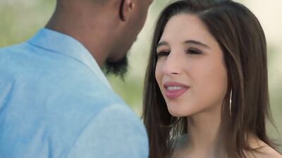 Abella sucks black cock to get famous