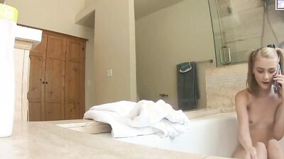 Stealthy Step Bro SPIES on Masturbating Step Sister