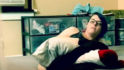 Spying on step sis masturbating