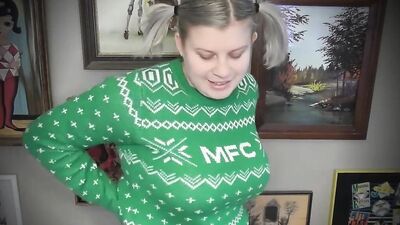 Camgirl little StepSister Tricks you into Eating your own Cum