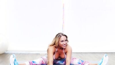 Puremature Step Mother Fucked During Yoga By Big Cock
