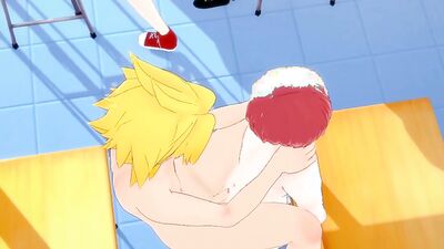 Boku No Hero Naruto Boruto Yaoi - Origia 8 Chicos de Naruto y Boku no hero Follan en la escuela