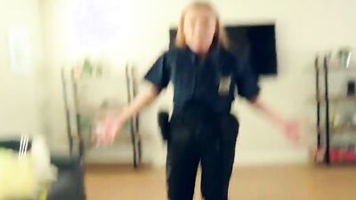 My Step Mom Is A Cop And Handcuffed Me To Look At My Cock