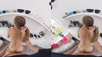 Stella Cardo is riding her lover's cock in this VR