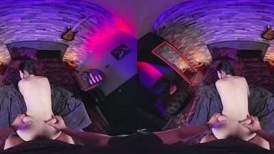 Charlotte Sartre is riding dude's hard schlong in this hot VR