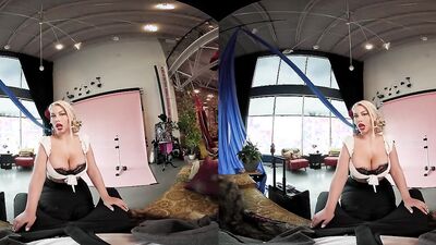 Bridgette B is riding a lucky fella's cock in this VR