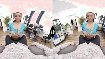 Tina Fire is riding hard cock in this homemade VR