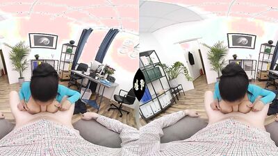 Tina Fire is riding hard cock in this homemade VR