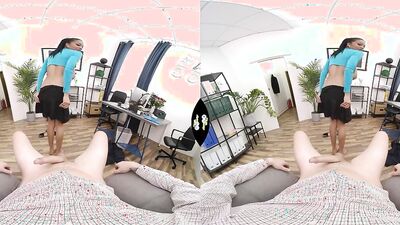 Tina Fire is riding hard cock in this homemade VR