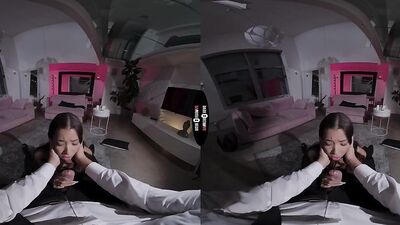 Lia Lin is riding her stepbrother's prick in this hot VR