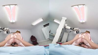 Summer Hart is riding lad's cock in a reverse cowgirl position