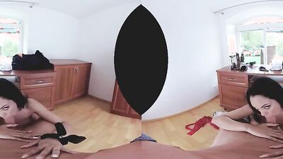 Katrina Moreno is riding boyfriend's cock in this hot VR