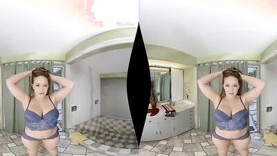 Kagney Linn Karter is sucking and riding huge dong in a VR