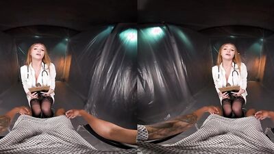 Skylar Snow is riding lucky stud's prick in this hot VR