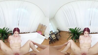 Atlanta Moreno is riding horny dude's cock in this hot VR