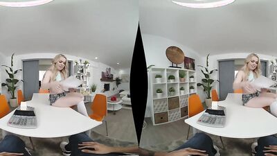Lovely chick is riding her boyfriend's cock in this VR