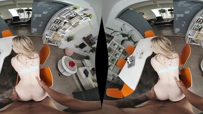 Lovely chick is riding her boyfriend's cock in this VR